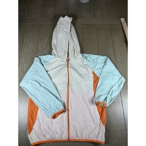 Outdoor Product Windbreaker Size‎ S/M Colorblock  Full Zip Hooded Jacket Running